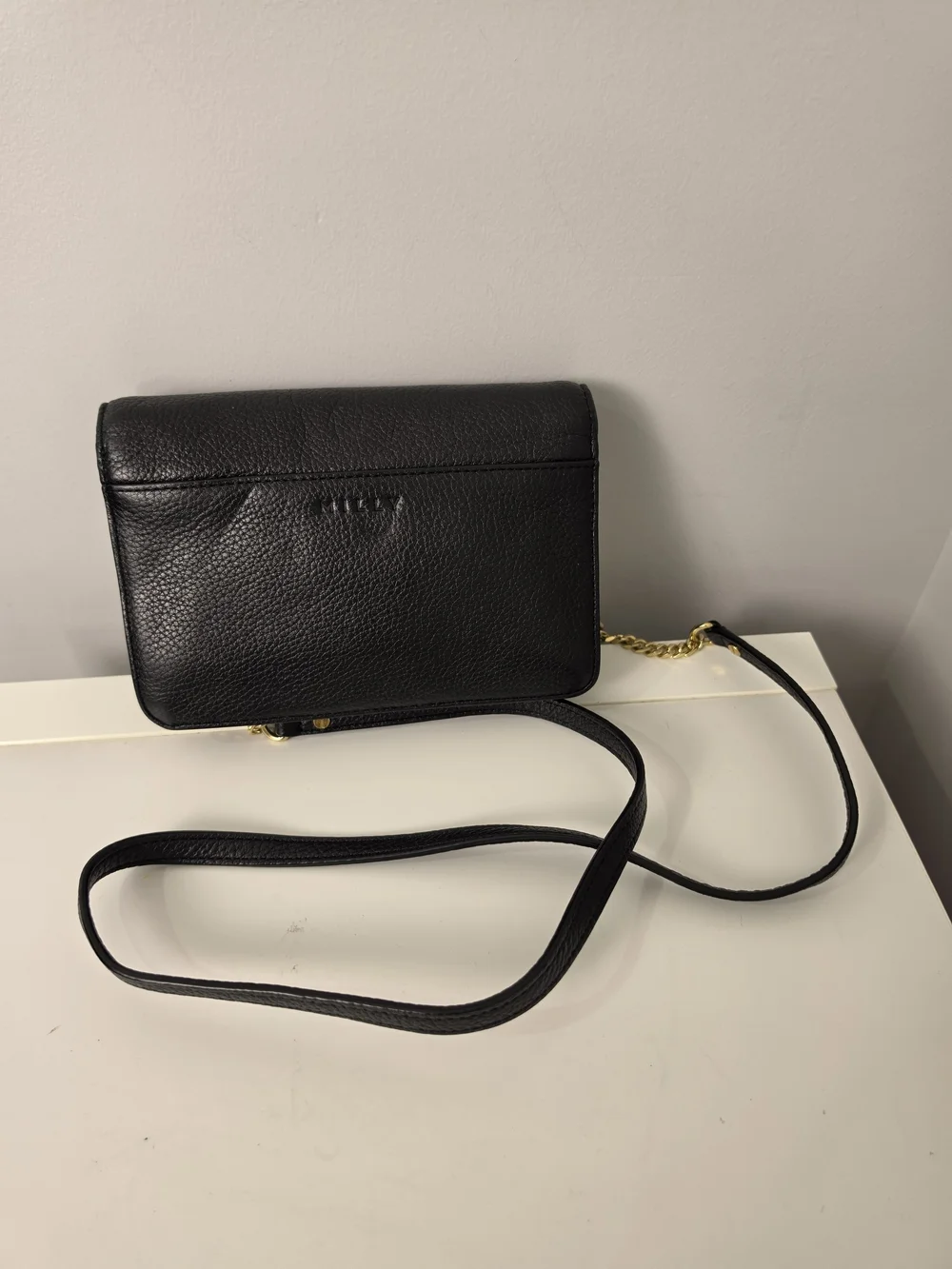 Milly Black Astor Crossbody Bag Leather